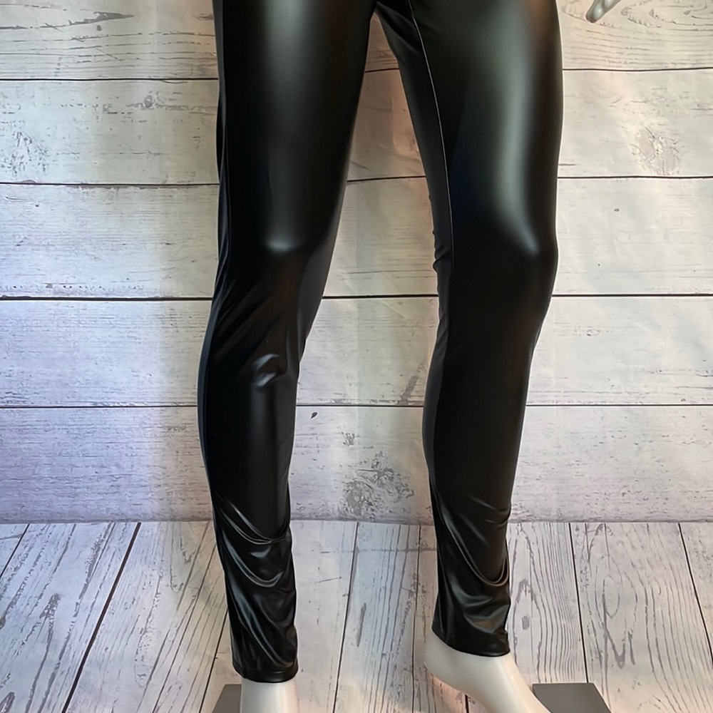 NWT Coquette Darque & Daring Wet Look Pants Size M - Picture 4 of 14